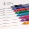 Zebra Pen Z-Grip Ballpoint Pen, Retractable, Med 1mm, Assorted Business/Artistic Ink Color, Clear Barrel, 24PK 12223 - alternate 2